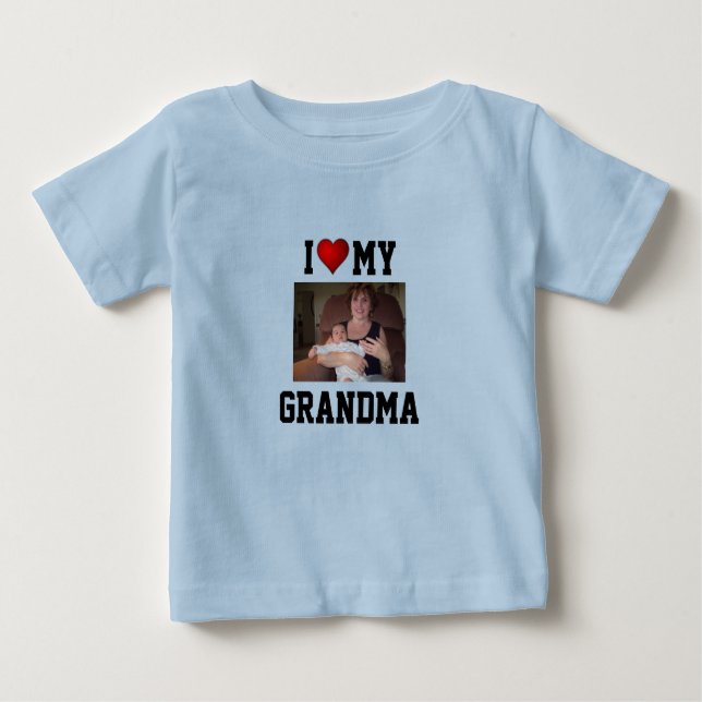 Grandma: I LOVE MY GRANDMA Baby T-shirt (Vorderseite)