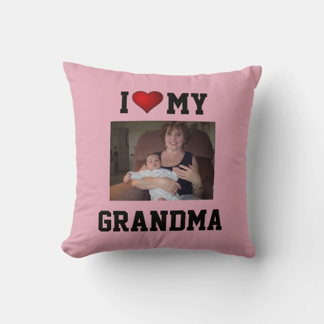 Grandma: I LOVE MY GRANDMA Kissen (Vorderseite)