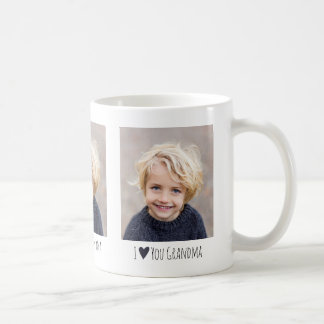 Grandma I love You 3 Photo Elegant Simple Kaffeetasse