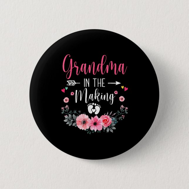 Grandma In The Making Vitro Fertilization Pregnanc Button (Vorderseite)