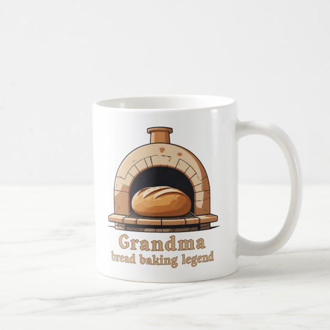 Grandma is a bread baking legend kaffeetasse (Rechts)