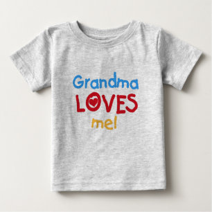 Grandma Loves Me Baby T-shirt