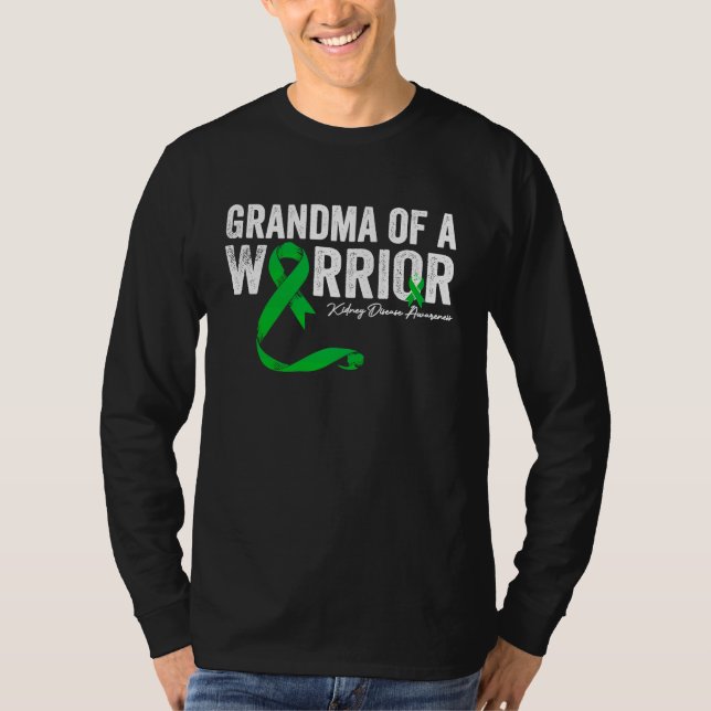 Grandma of a Warrior Kidney Disease Awareness T-Shirt (Vorderseite)
