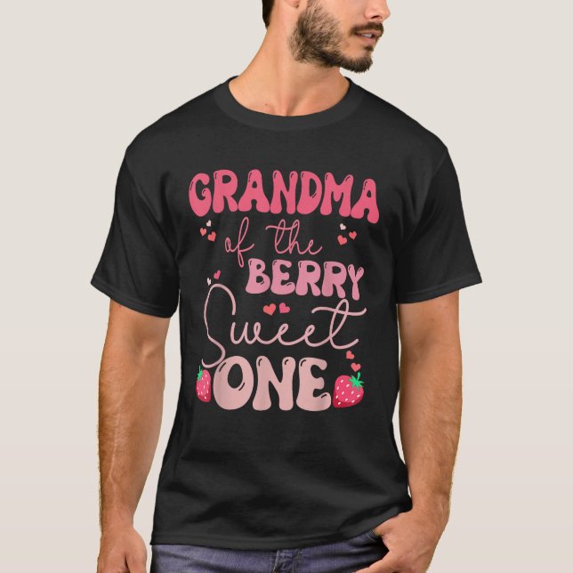 Grandma of The Berry First Birthday of Girl Strawb T-Shirt (Vorderseite)