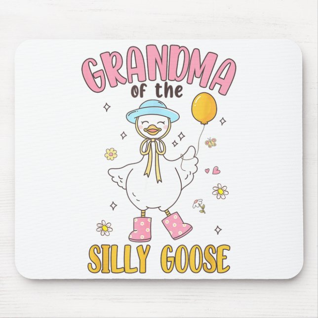 Grandma Of The Silly Goose First Birthday Family M Mousepad (Vorne)