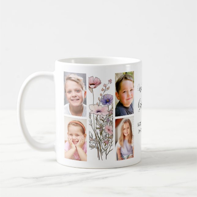 Grandma Photo Collage  Kaffeetasse (Links)