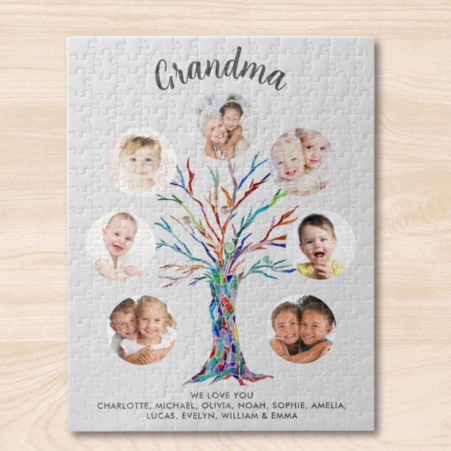 Grandma Photo Collage Keepsake Puzzle (Von Creator hochgeladen)