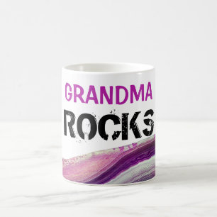 *~* Grandma Rocks Lapidaler Agate Stone Kaffeetasse