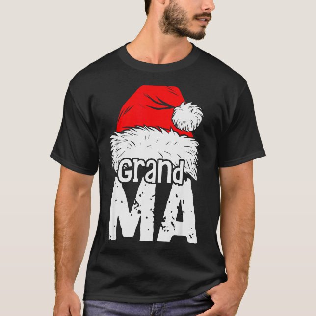 Grandma Santa Christmas Family Matching Pyjamas Xm T-Shirt (Vorderseite)