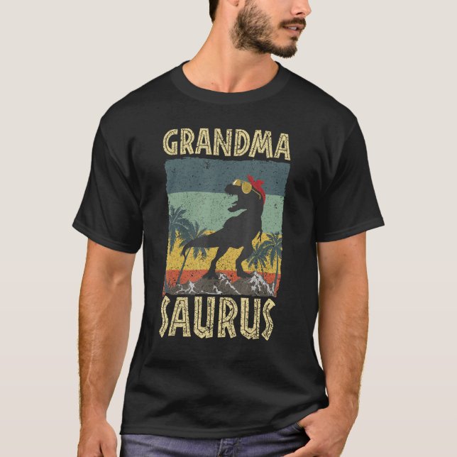Grandma Saurus Dinosaur Grandmasaurus Rex Family M T-Shirt (Vorderseite)