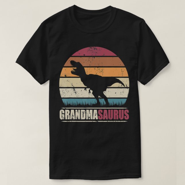 Grandma Saurus T re Dinosaur Family Grandmasaurus T-Shirt (Design vorne)