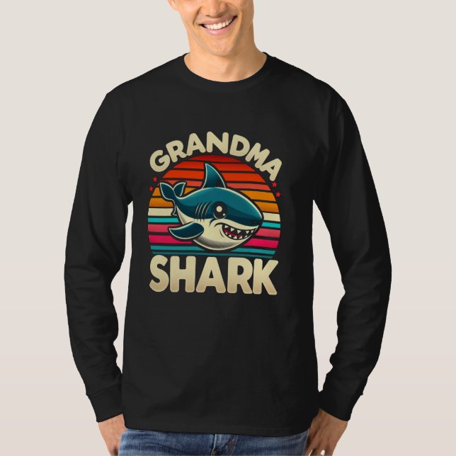 Grandma Shark Funny Shark Matching Family for Wome T-Shirt (Vorderseite)