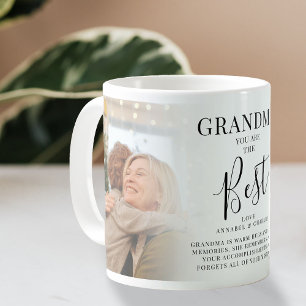 "GRANDMA" Sie sind die besten Fotos, Namen & Zitat Kaffeetasse