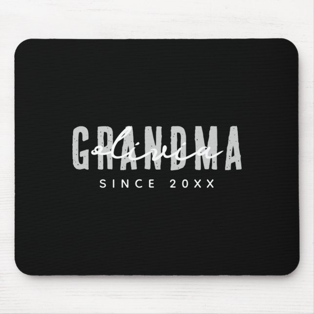 Grandma Since 20xx Modern Simple Preppy  Mousepad (Vorne)