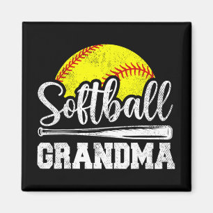 Grandma Softball Player Game Day Mother#39; #39;s Magnet