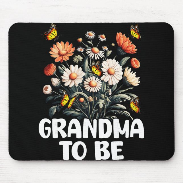 Grandma To Be, New Baby Pregnancy Announcement Rev Mousepad (Vorne)