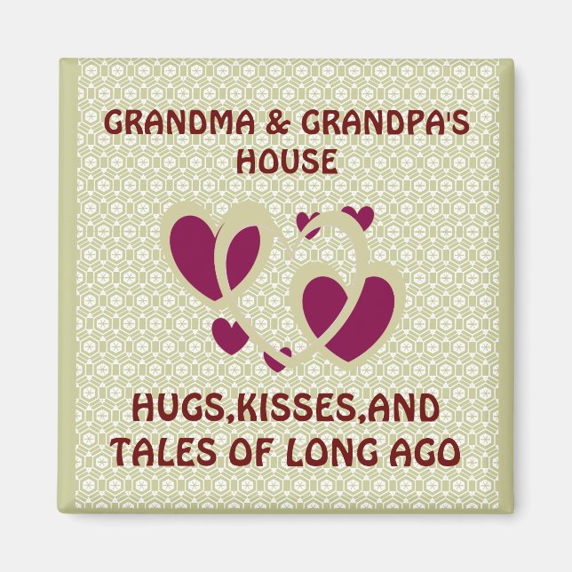 GRANDMA UND GRANDPAS HOUSE MAGNET (Vorne)