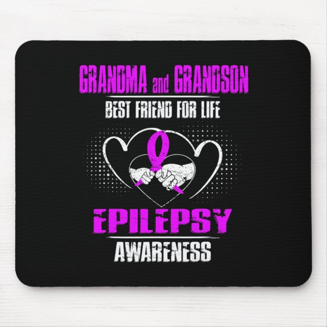 GRANDMA UND GRANDSON BEST FRIEND DES LEBENS EPILEP MOUSEPAD (Vorne)