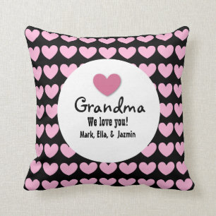 GRANDMA Wir Liebe Sie mit Herz und Lace C05 Kissen