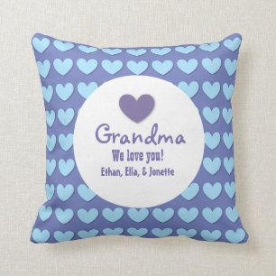 GRANDMA Wir Liebe Sie mit Herz und Lace C07 Kissen