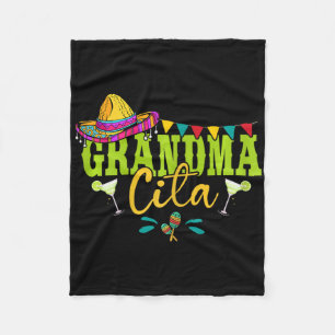 Grandmacita Oma Mexican Sombrero Margarita Cin Fleecedecke