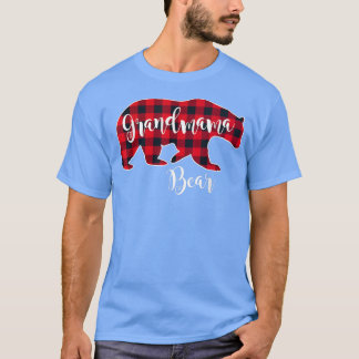 Grandmama Bear Red Buffalo Karo Kariert Spaß Oma T-Shirt