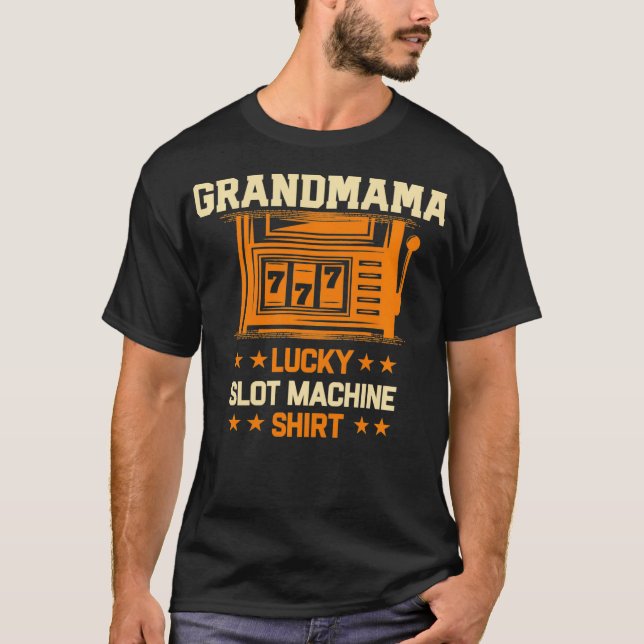 Grandmama Lucky Spielplatz Casino T-Shirt (Vorderseite)