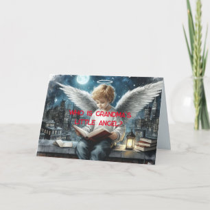 GRANDMA'S ANGEL GRANDSON BIRTHDAY CARD DANKESKARTE