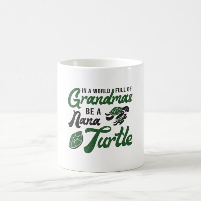 Grandmas be Nana Turtle Lover Turtles Funny Gift Kaffeetasse (Mittel)