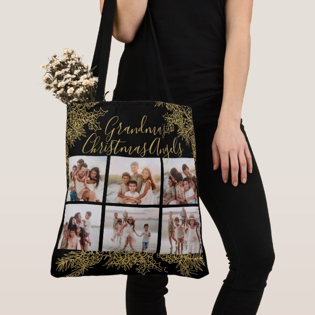 Grandma's Elegant Custom Christmas Photo Collage (Von Nahem)