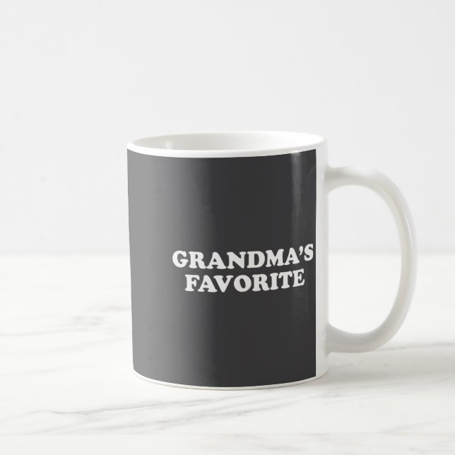 Grandmas Favorite Granhild Funny Grandson Granddau Kaffeetasse (Rechts)