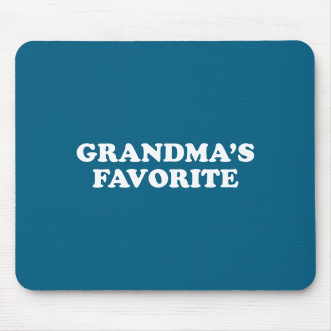 Grandmas Favorite Granhild Funny Grandson Granddau Mousepad (Vorne)