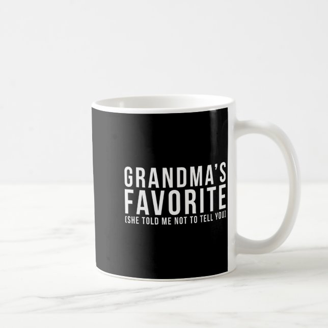 Grandma's Favorite T, Grandson Or Granddaughter  Kaffeetasse (Rechts)
