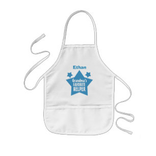 GRANDMAs Favoritenhelfer mit Name mit STARS V09 Kinderschürze