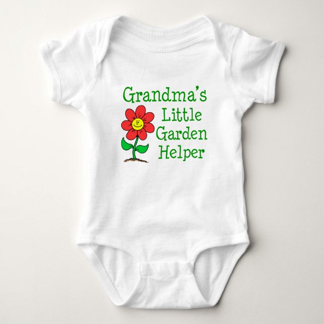 Grandma's Garden Helper Baby Strampler (Vorderseite)