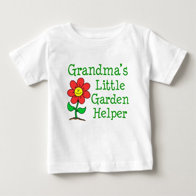 Grandma's Garden Helper Baby T-shirt (Vorderseite)