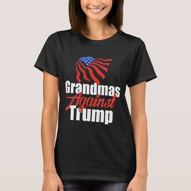 Grandmas gegen Trump T-Shirt (Vorderseite)