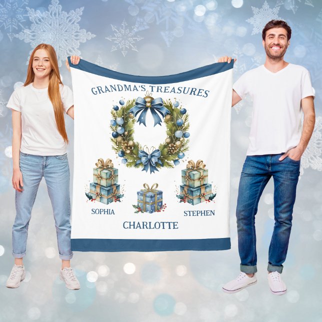 Grandma's Grandkids Names Blanket Fleecedecke (Grandma's Grandkids Names Blanket)