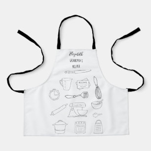 Grandmas Helper Küche Kochen Backmonogramm Schürze