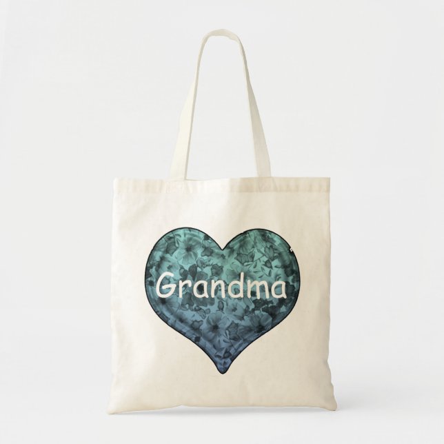 GRANDMAs HERZTOTE-BAG-VORLAGE Tragetasche (Vorne)