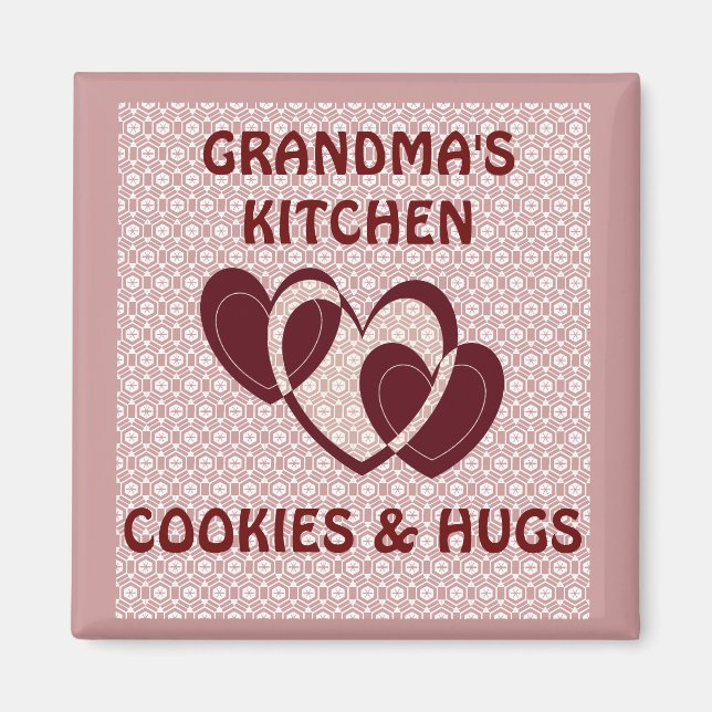 GRANDMAS KÜCHE/COOKIES UND HUGS MAGNET (Vorne)