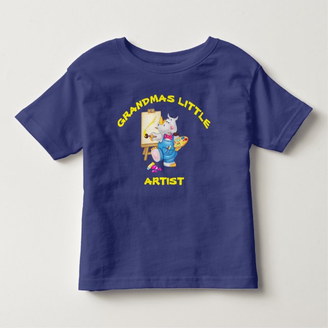 Grandmas Little Artist Kleinkind T-shirt (Vorderseite)