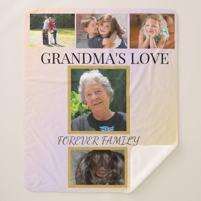 Grandma's Love Family & Pet Tribute Sherpadecke (Vorderseite)