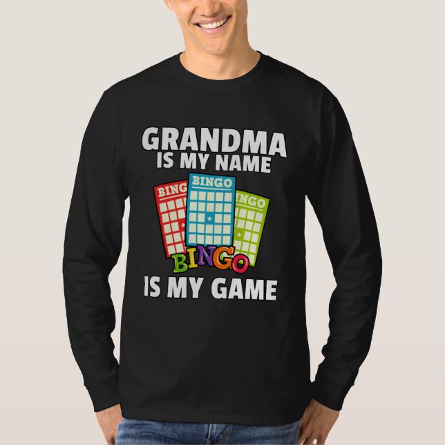 Grandmas Lucky Bingo  Player  Love Caller Card T-Shirt (Vorderseite)