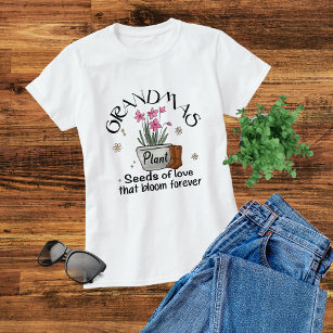 Grandmas Pflanze Samen der Liebe Moderne moderne t T-Shirt