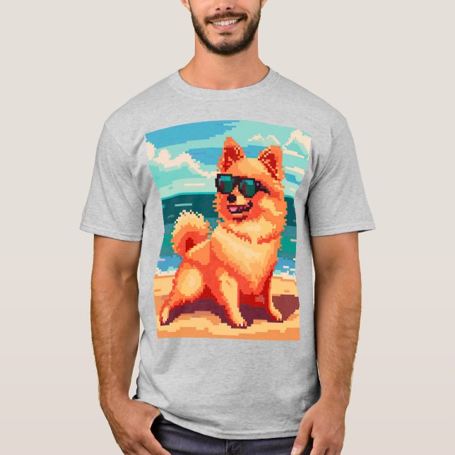 Grandma's Pixel Dog T-Shirt (Vorderseite)