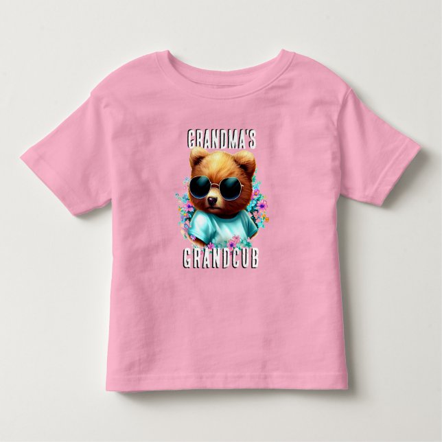 Grandmas Sassy Grandcub Kleinkind T-shirt (Vorderseite)