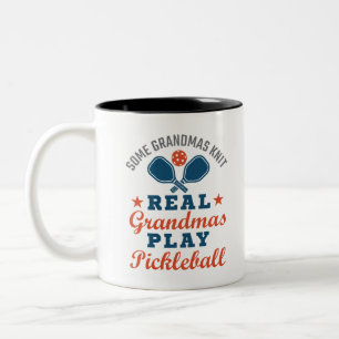 Grandmas Strick Festival Moon and Stars Zweifarbige Tasse