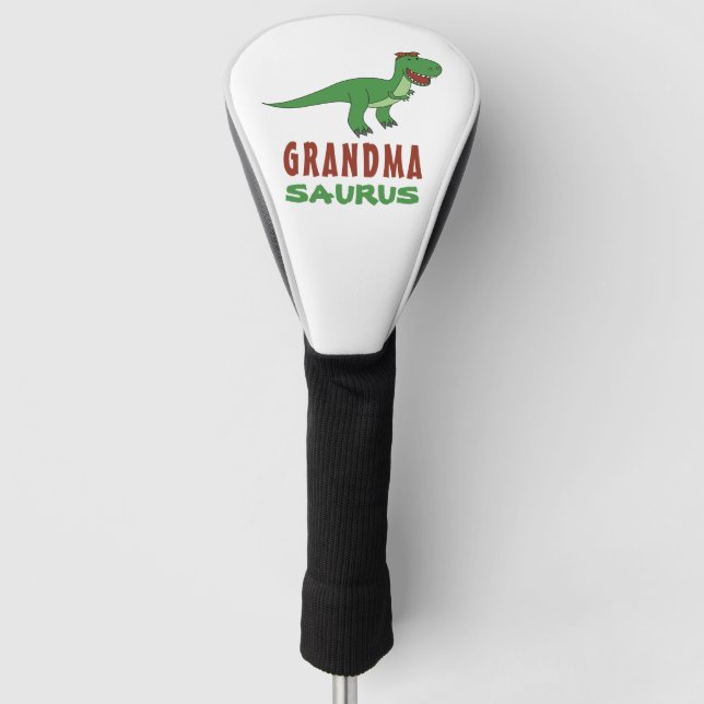 Grandmasaurus Dinosaur T-Rex Dino Nana Grandparent Golf Headcover (Vorderseite)