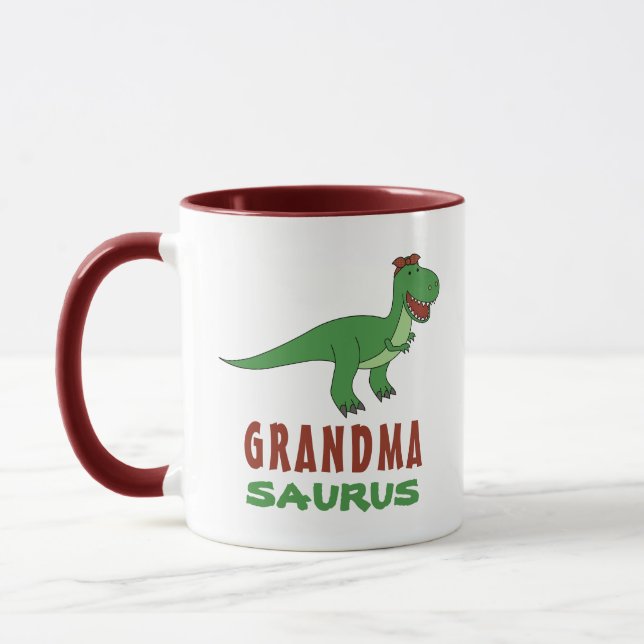 Grandmasaurus Dinosaur T-Rex Dino Nana Grandparent Tasse (Links)